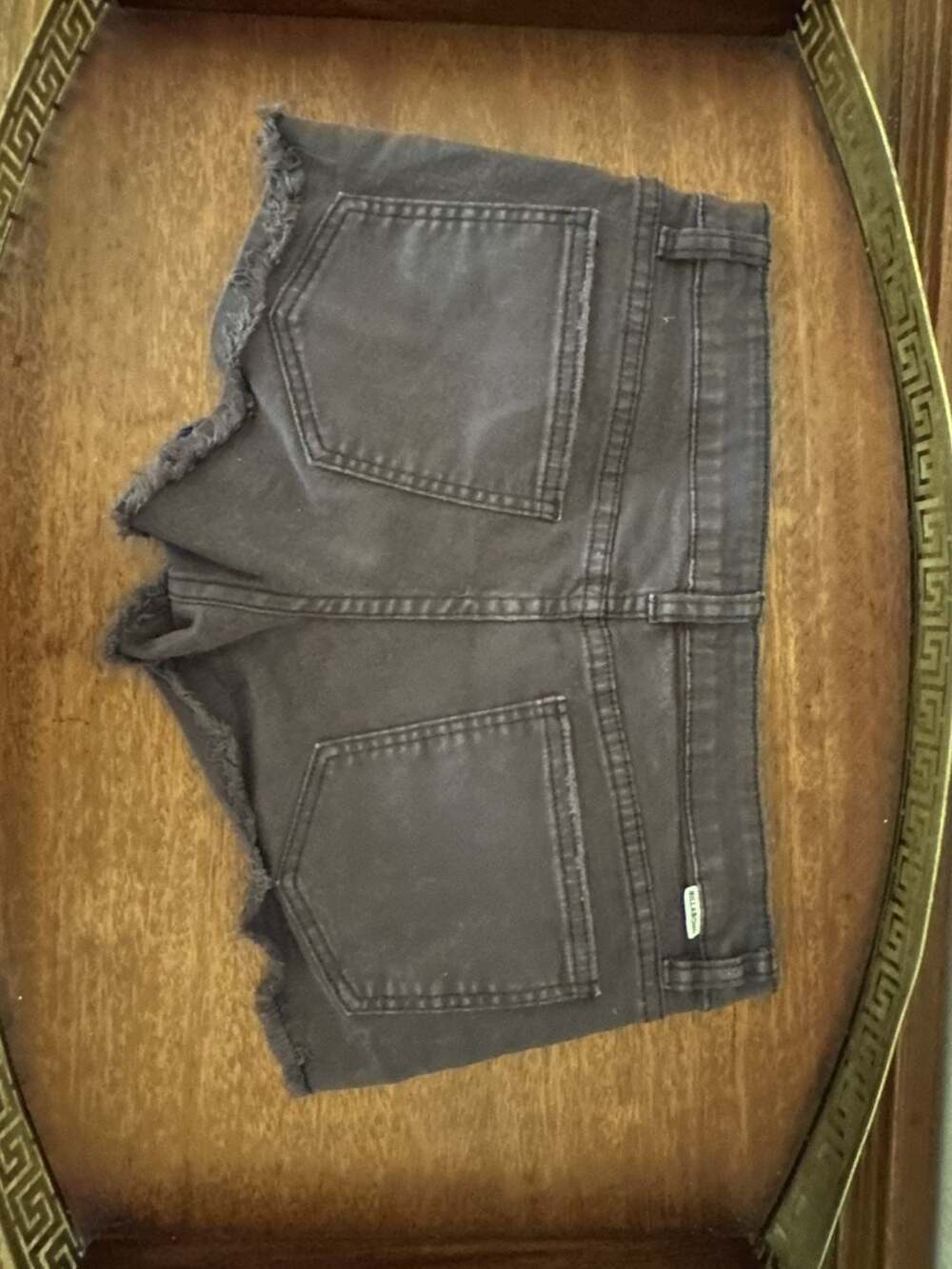 Billabong Women's Lite Hearted Frayed Lace-Up Denim Shorts - Picture 4 of 6